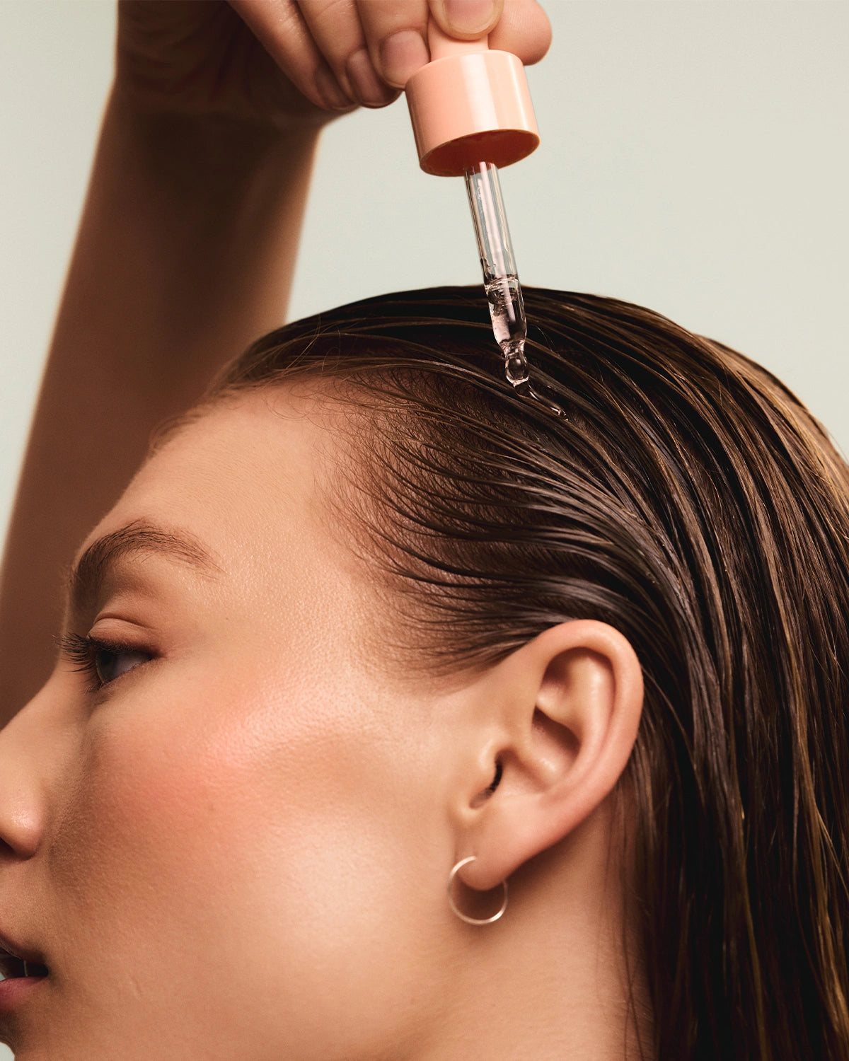 Maria Nila Head & Hair Heal Soothing Serum with serum formula and pipette bottle