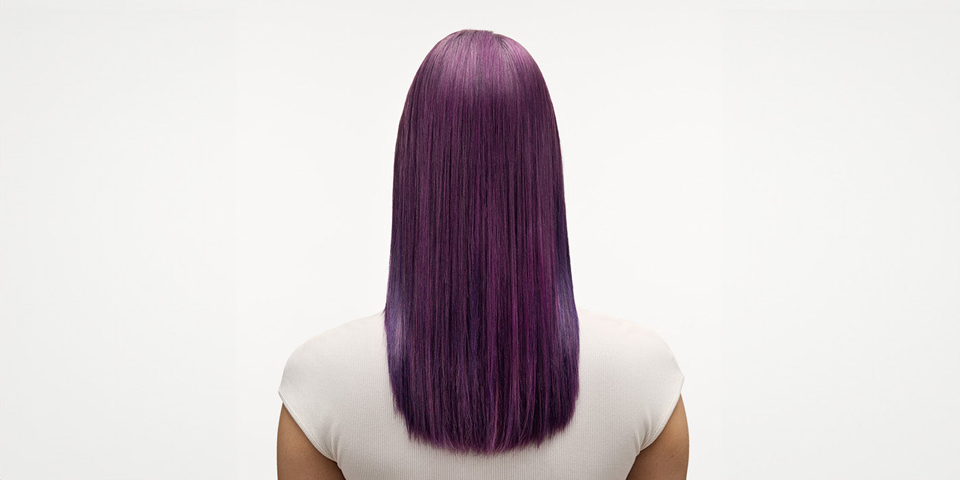 dark purple hair color
