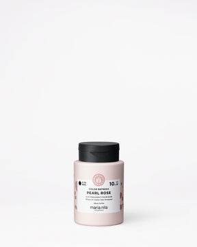 Maria Nila color refresh pearl rose 100 ml jar with black lid on a white background