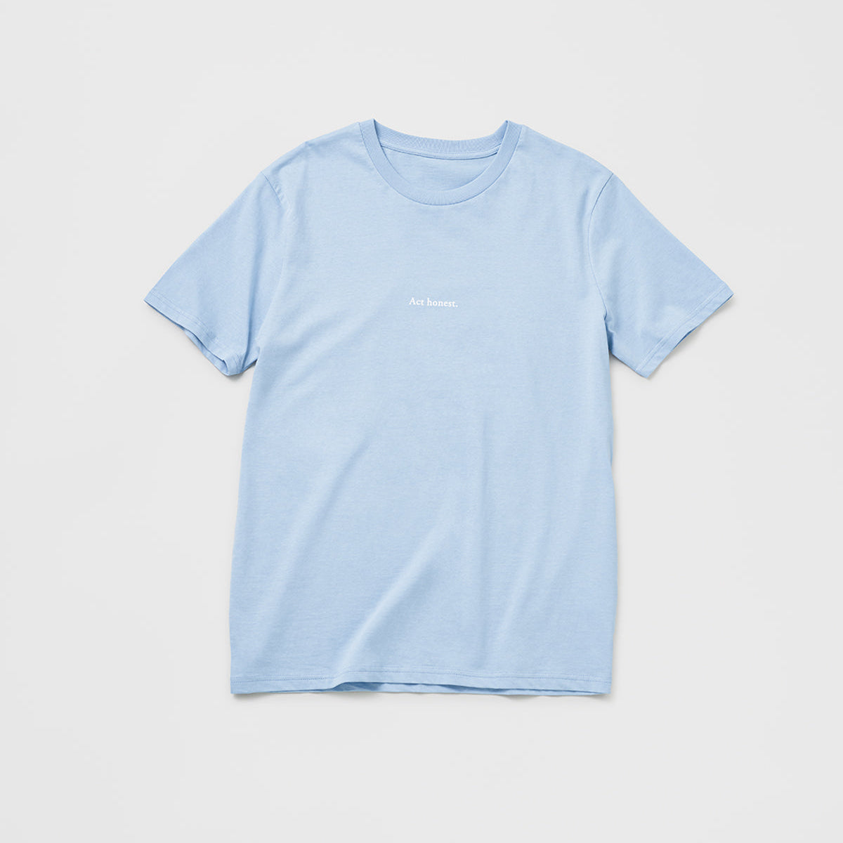 pale blue t shirt